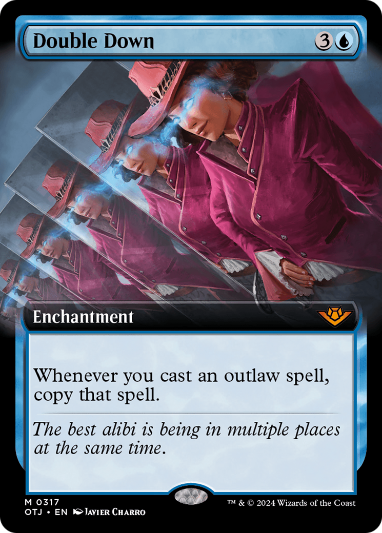 Double Down (Extended Art) (317) Foil - Outlaws of Thunder Junction