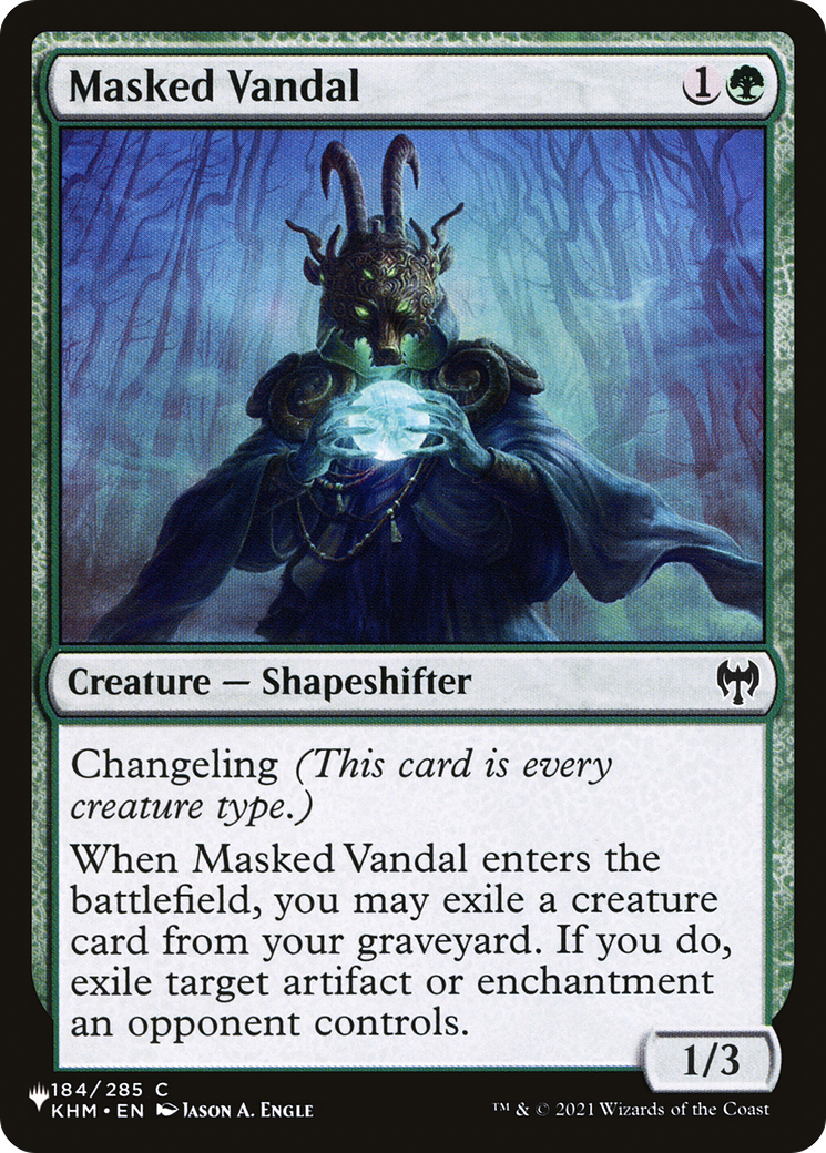 Masked Vandal (KHM-184) - The List