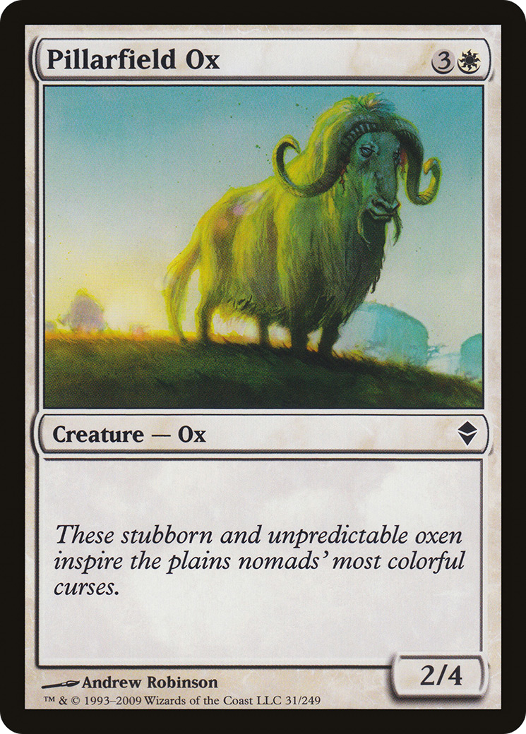 Pillarfield Ox (031) - Zendikar