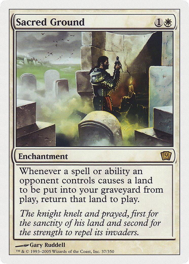 Sacred Ground (037) Foil - Ninth Edition