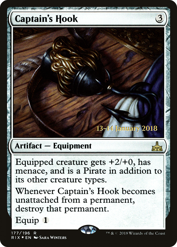 Captain's Hook (177) Foil - Rivals of Ixalan Promos