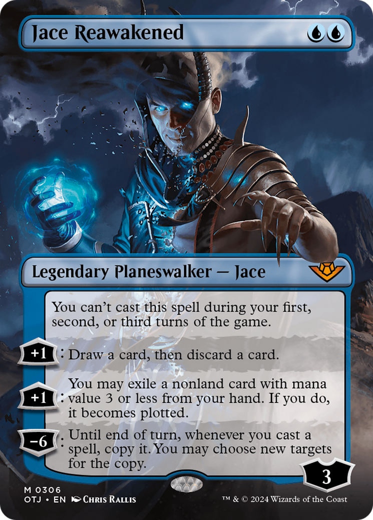Jace Reawakened (Borderless) (306) Foil - Outlaws of Thunder Junction