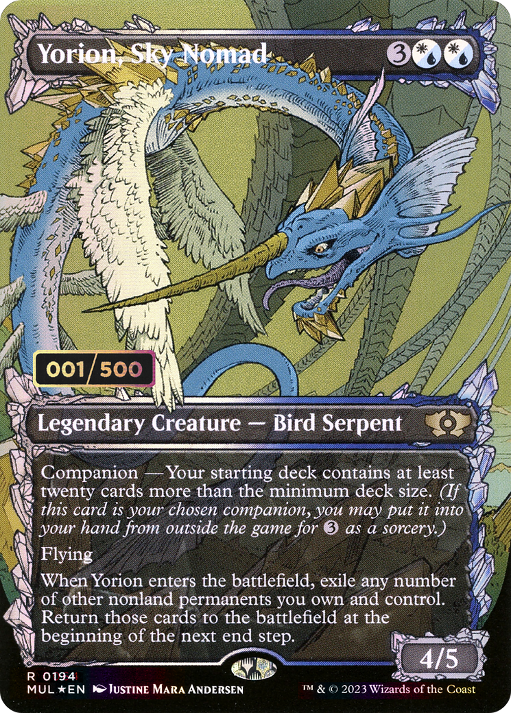 Yorion, Sky Nomad (Serial Numbered) (Showcase) (194) Foil - Multiverse Legends