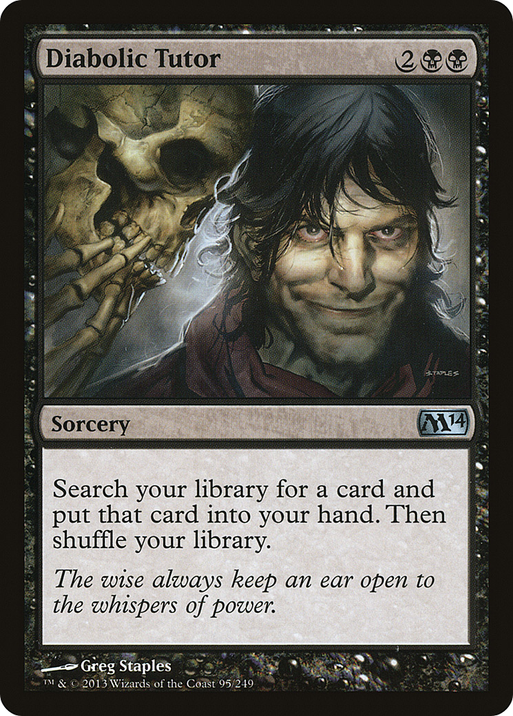 Diabolic Tutor (095) Foil - Magic 2014