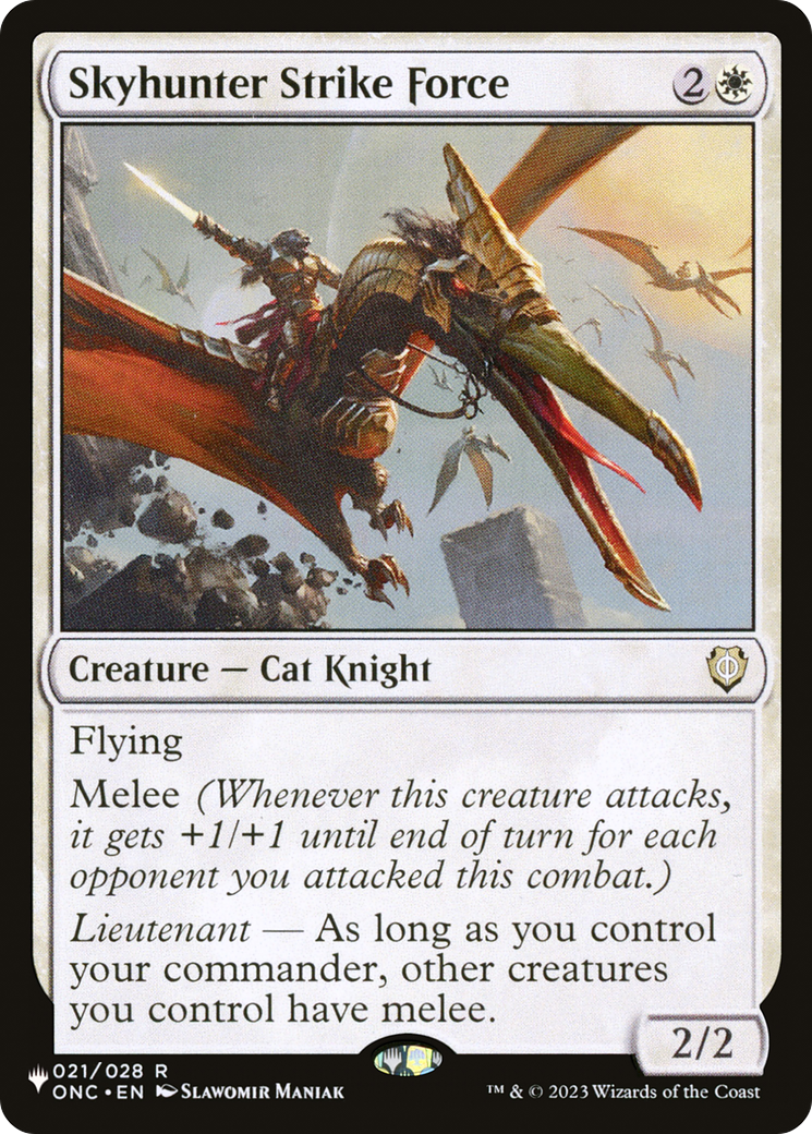 Skyhunter Strike Force (ONC-21) - The List