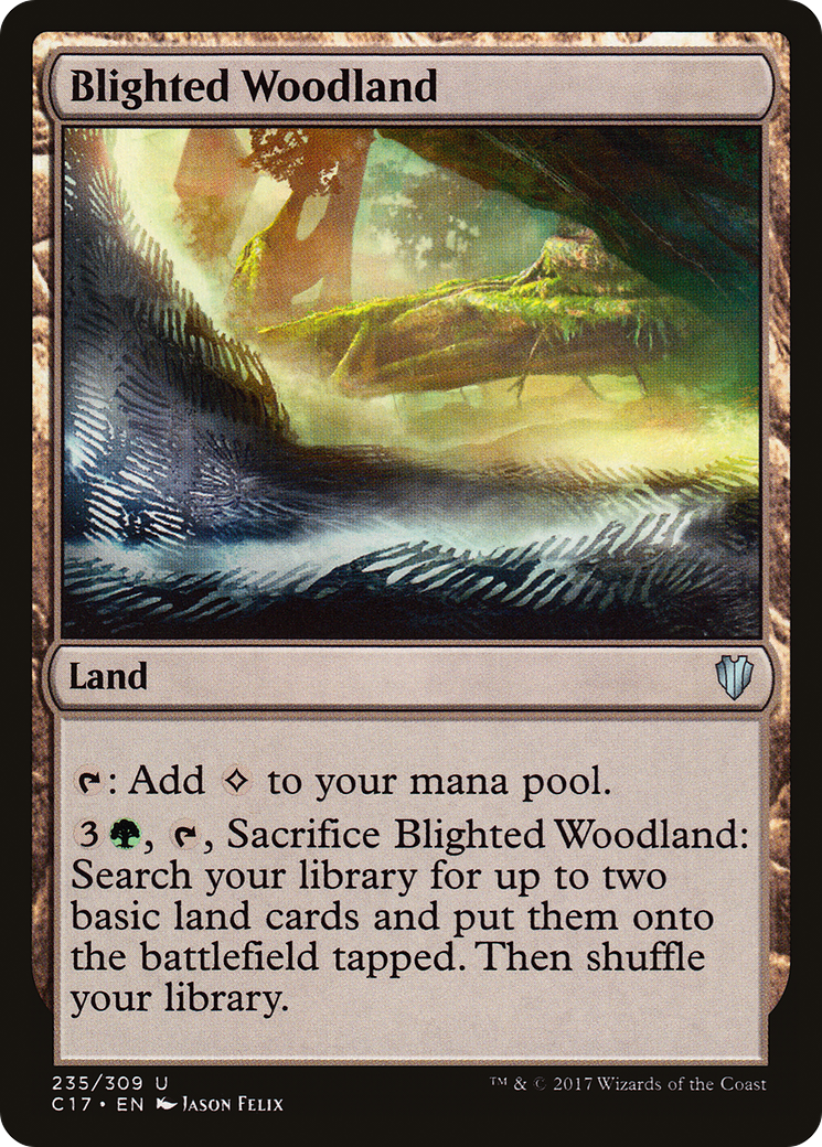 Blighted Woodland (235) - Commander 2017
