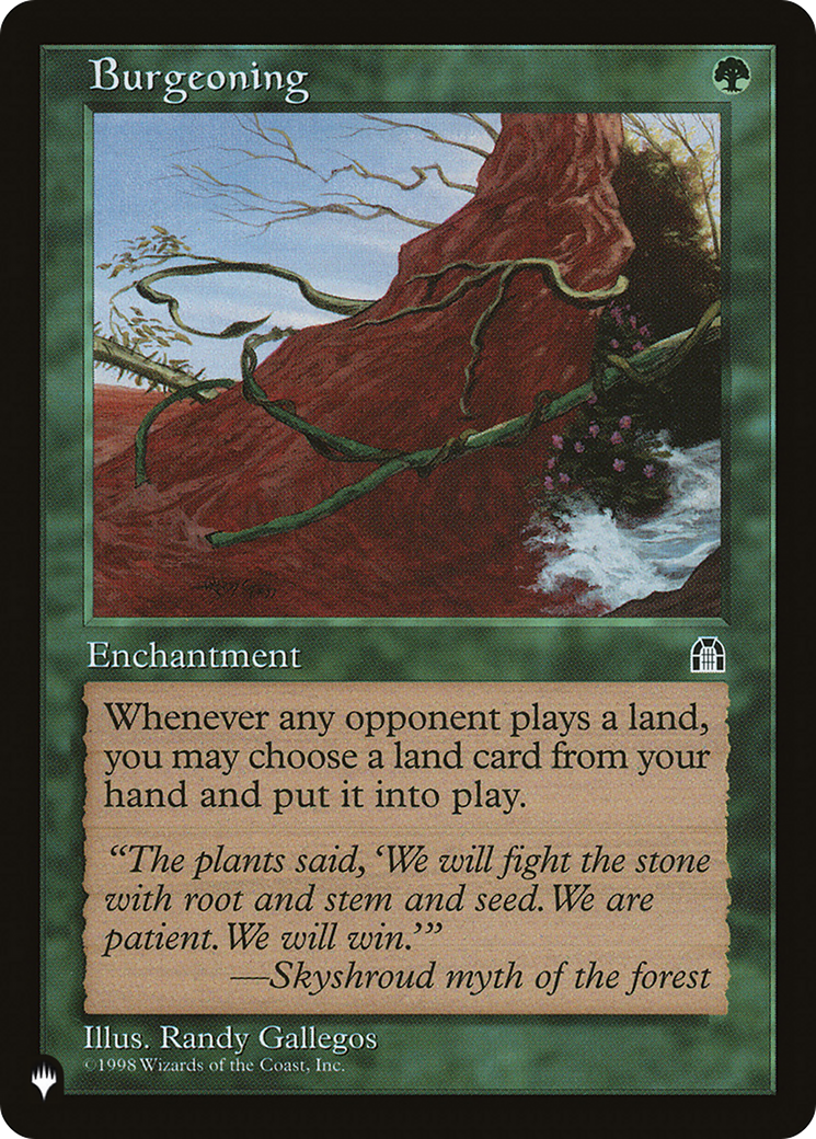 Burgeoning (Retro) (STH-102) - The List