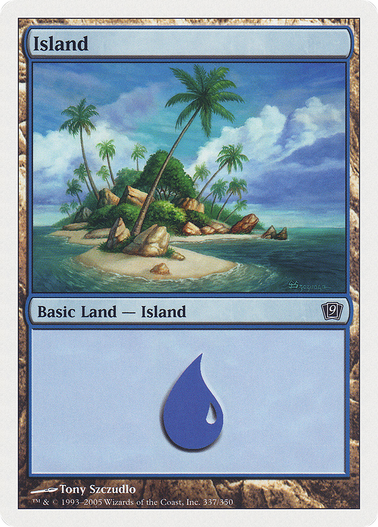 Island (337) Foil - Ninth Edition