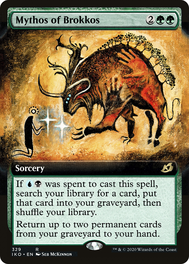Mythos of Brokkos (Extended Art) (329) Foil - Ikoria: Lair of Behemoths