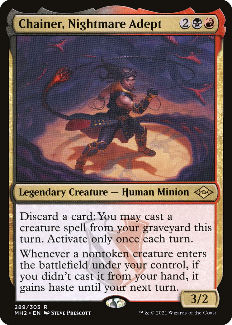 Chainer, Nightmare Adept (289) Foil - Modern Horizons 2