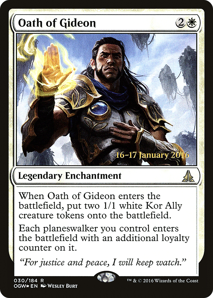 Oath of Gideon (030) Foil - Oath of the Gatewatch Promos