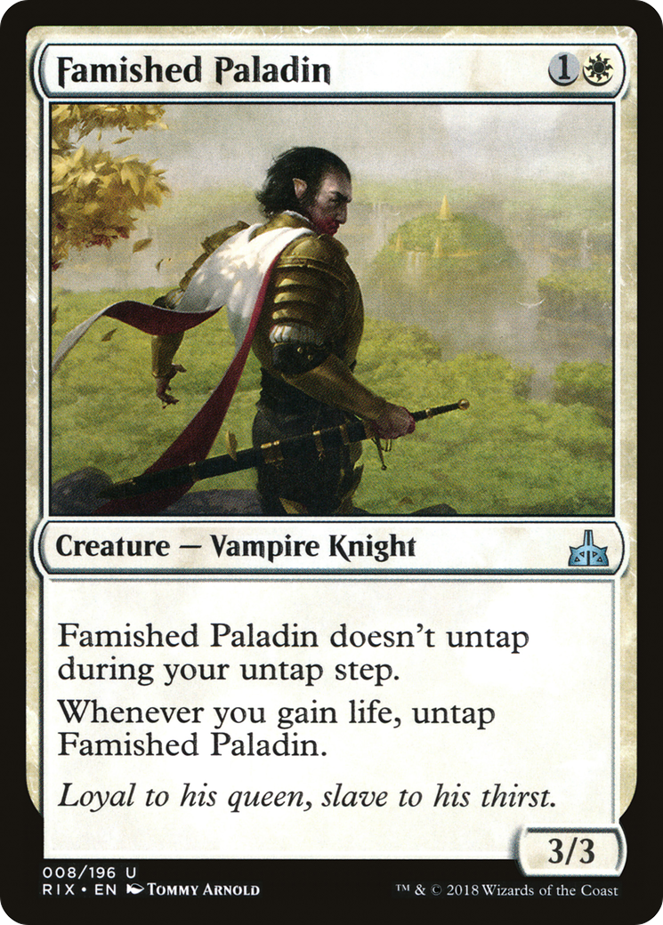 Famished Paladin (008) - Rivals of Ixalan
