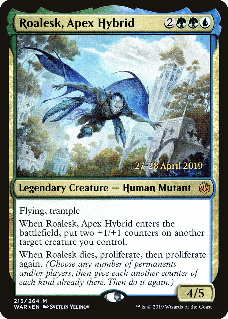 Roalesk, Apex Hybrid (213) Foil - War of the Spark Promos