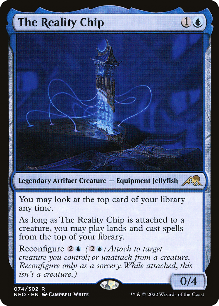 The Reality Chip (074) Foil - Kamigawa: Neon Dynasty