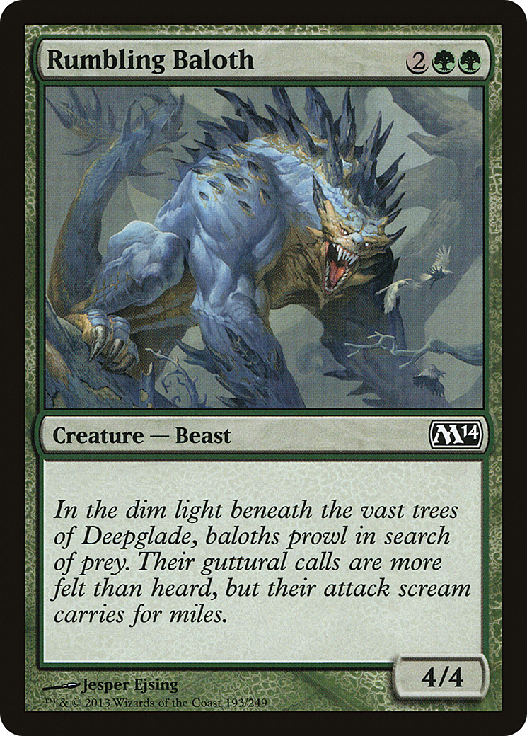 Rumbling Baloth (193) Foil - Magic 2014