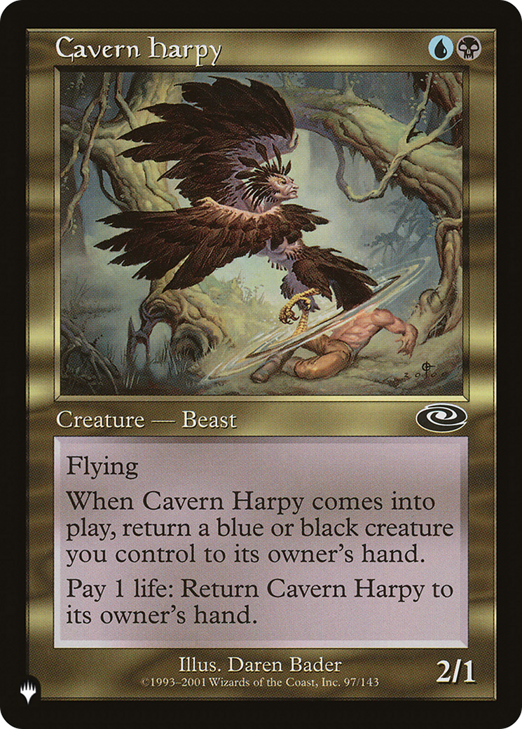 Cavern Harpy (Retro) (PLS-97) - The List