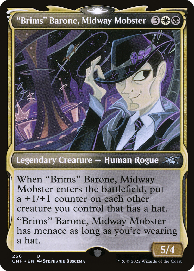 "Brims" Barone, Midway Mobster (Showcase) (256) Foil - Unfinity