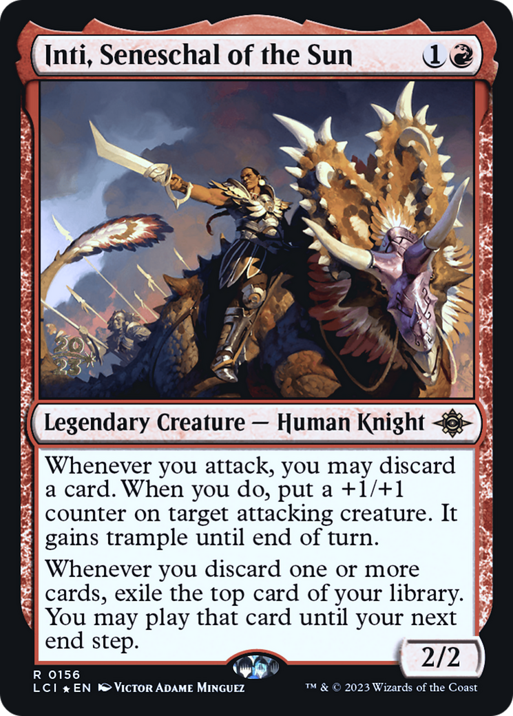 Inti, Seneschal of the Sun (156) Foil - The Lost Caverns of Ixalan Promos