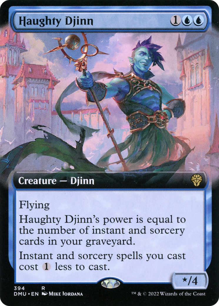 Haughty Djinn (Extended Art) (394) - Dominaria United