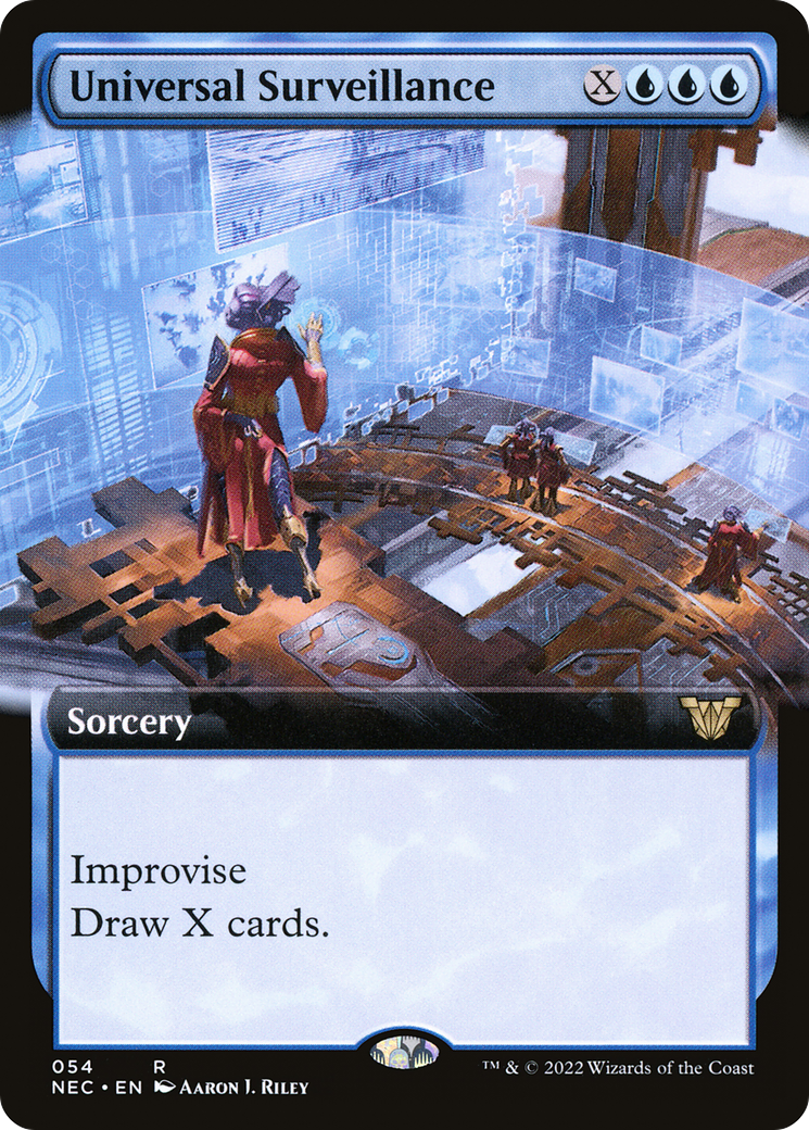Universal Surveillance (Extended Art) (054) - Neon Dynasty Commander