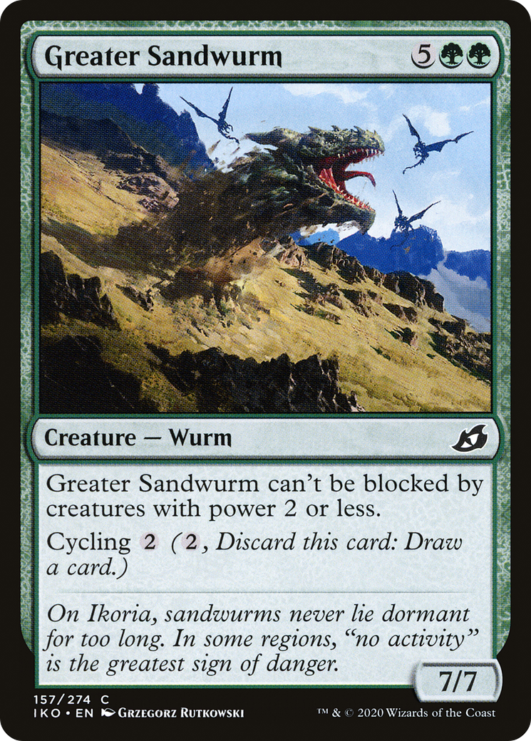 Greater Sandwurm (157) Foil - Ikoria: Lair of Behemoths