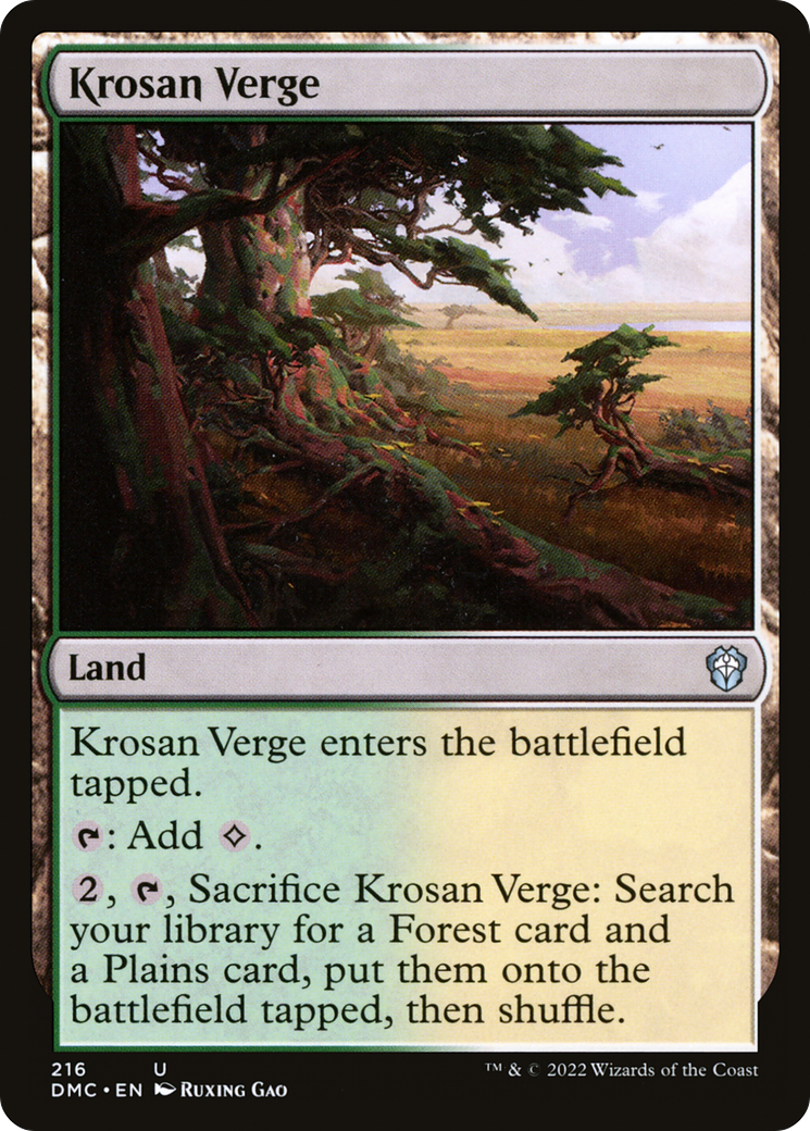 Krosan Verge (216) - Dominaria United Commander