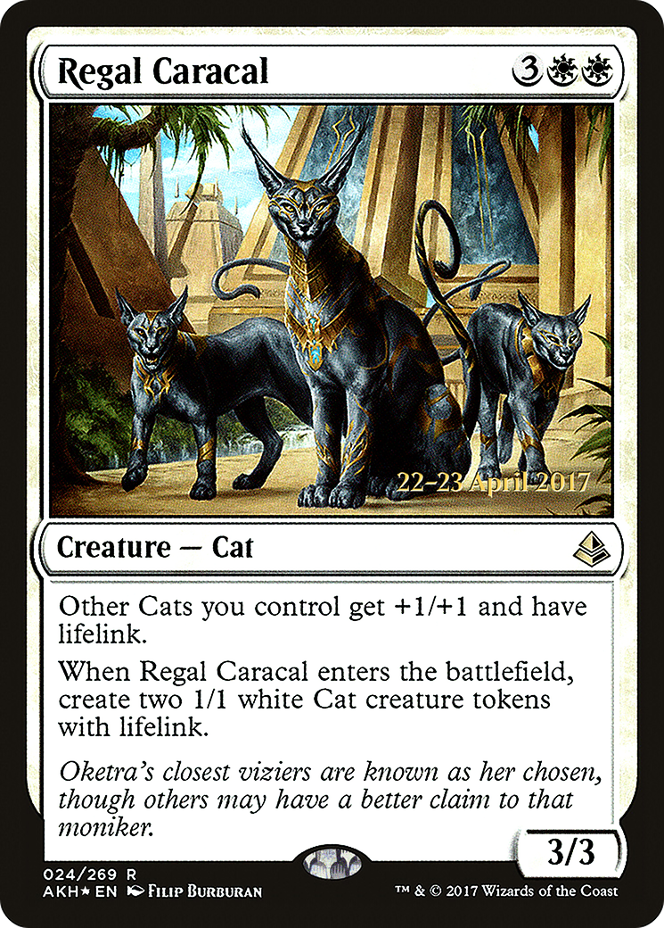 Regal Caracal (024) Foil - Amonkhet Promos