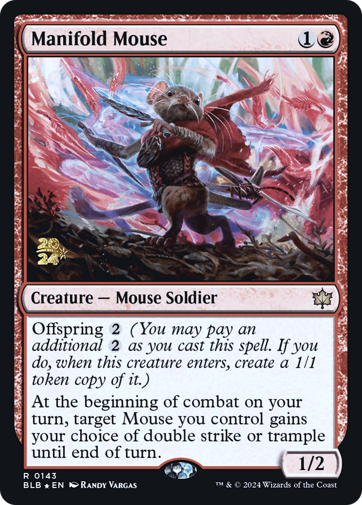 Manifold Mouse (143) Foil - Bloomburrow Promos