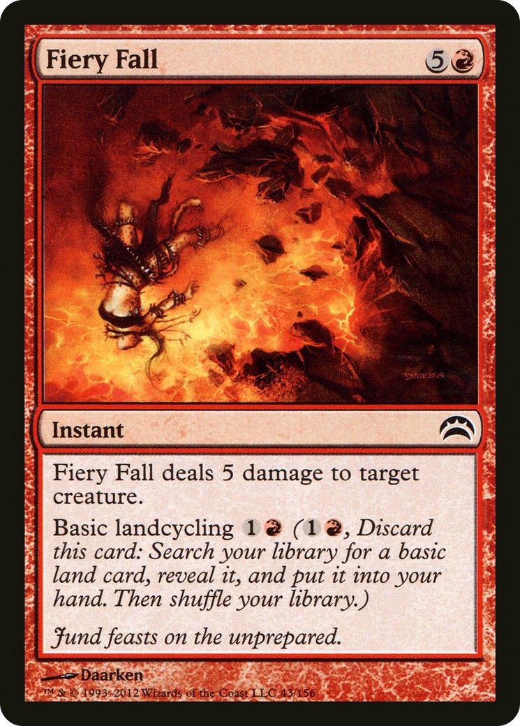 Fiery Fall (043) Foil - Planechase 2012