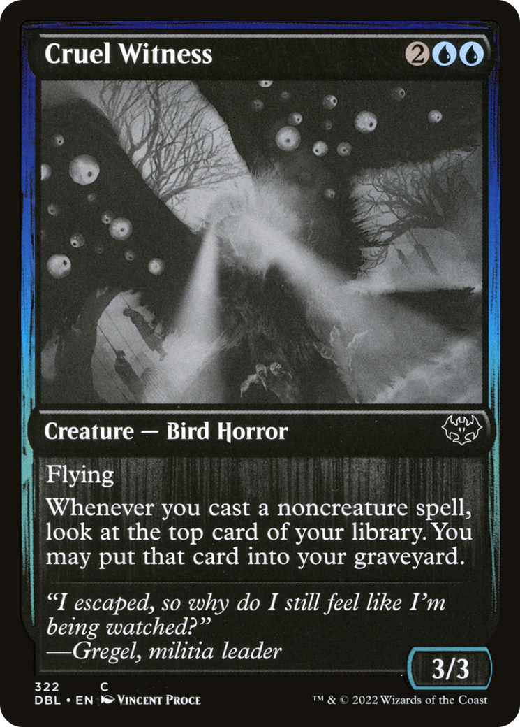 Cruel Witness (322) Foil - Innistrad: Double Feature