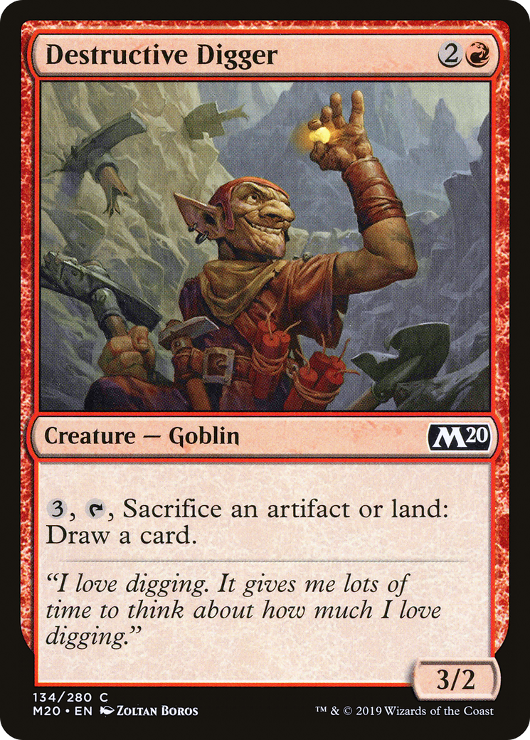 Destructive Digger (134) - Core Set 2020