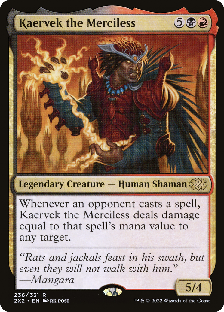 Kaervek the Merciless (236) Foil - Double Masters 2022