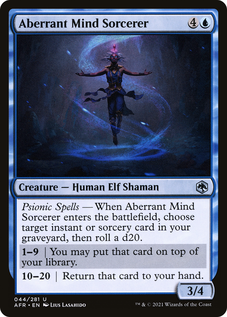 Aberrant Mind Sorcerer (044) Foil - Adventures in the Forgotten Realms