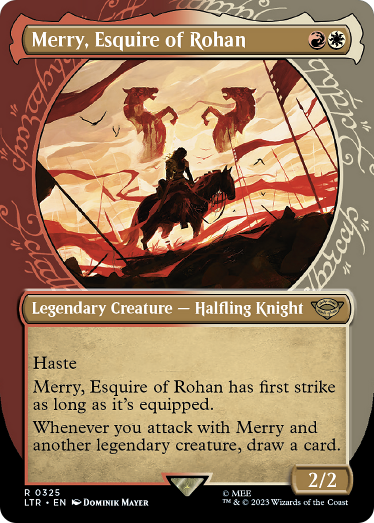 Merry, Esquire of Rohan (Showcase) (325) Foil - The Lord of the Rings: Tales of Middle-earth