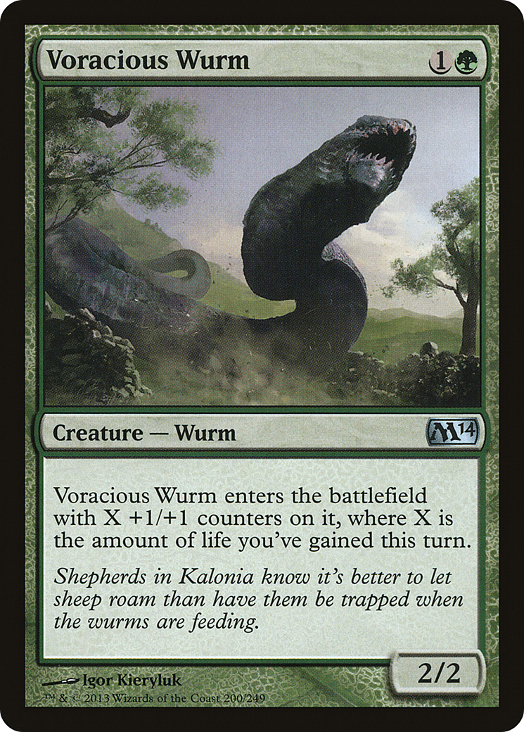 Voracious Wurm (200) - Magic 2014