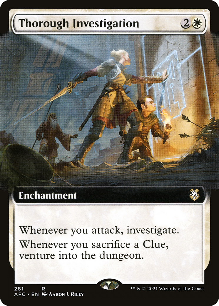 Thorough Investigation (Extended Art) (281) - Forgotten Realms Commander