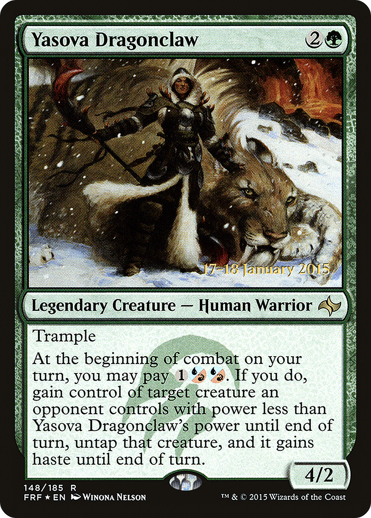 Yasova Dragonclaw (148s) Foil - Fate Reforged Promos