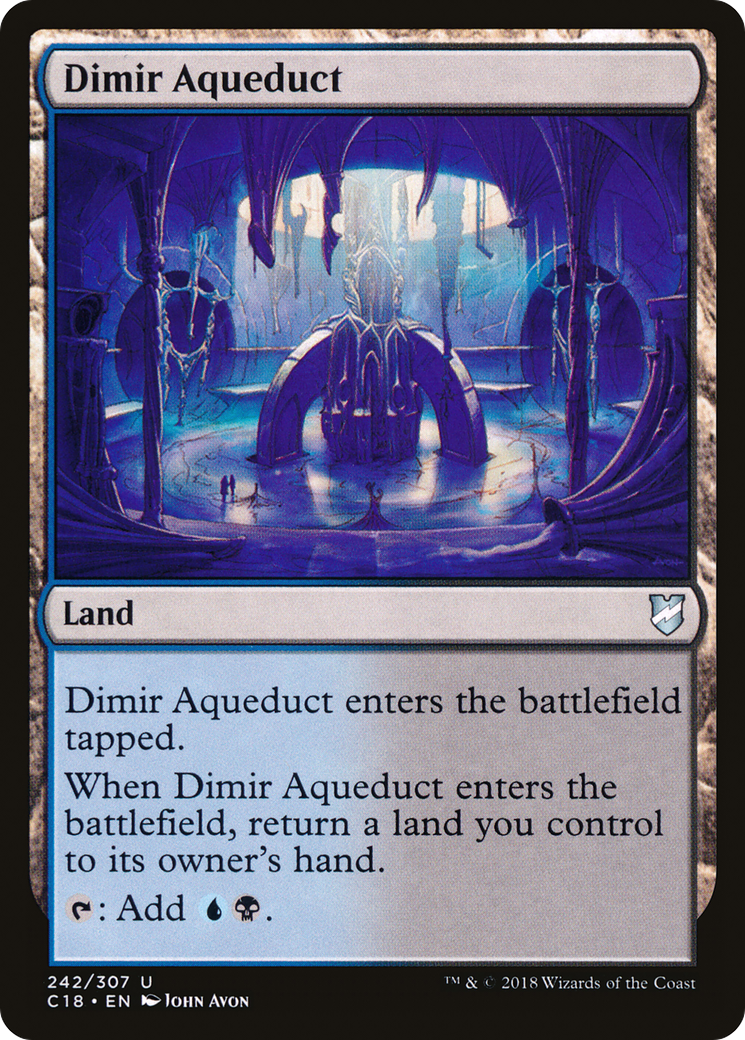Dimir Aqueduct (242) - Commander 2018