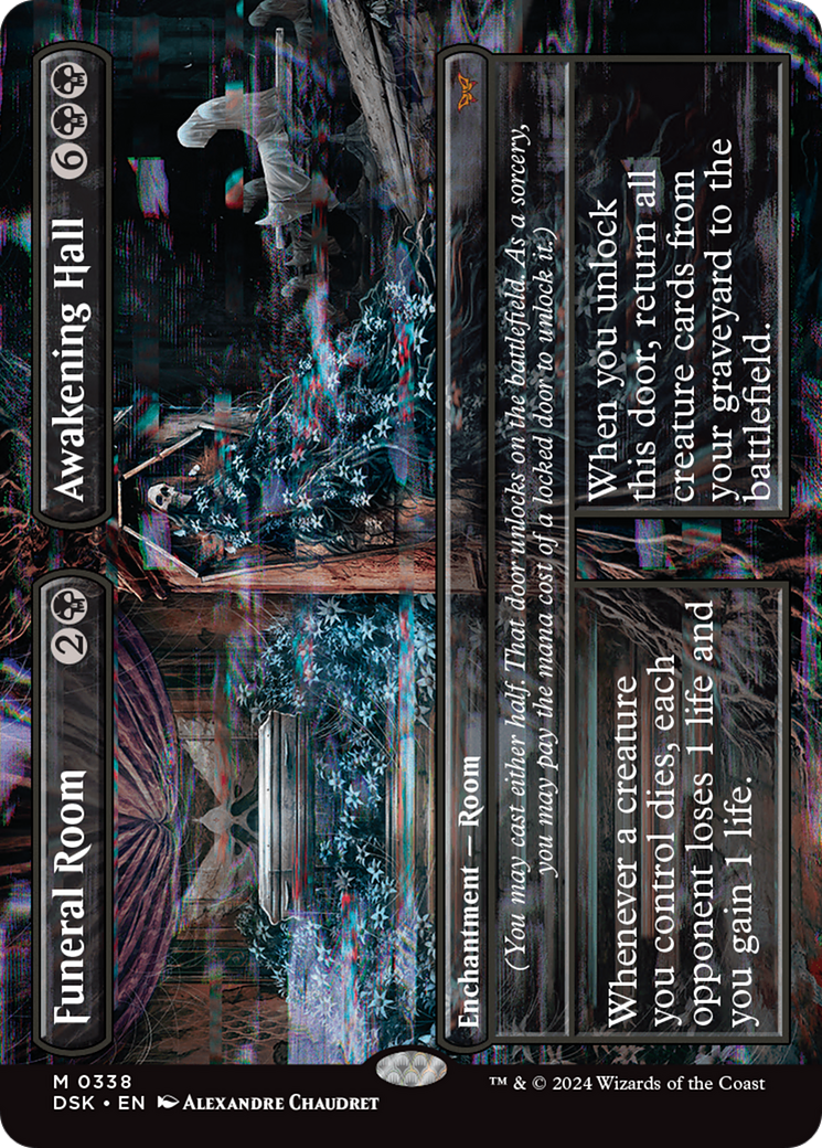 Funeral Room // Awakening Hall (Borderless) (338) - Duskmourn: House of Horror