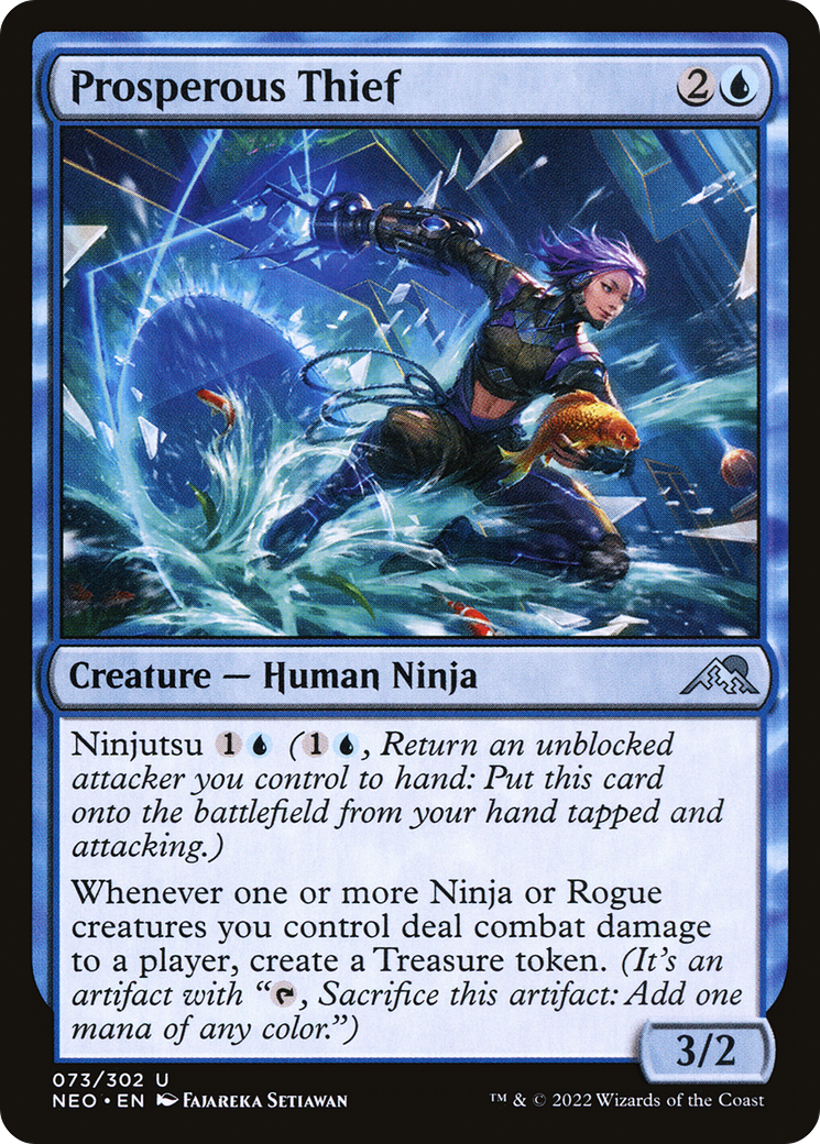 Prosperous Thief (073) Foil - Kamigawa: Neon Dynasty