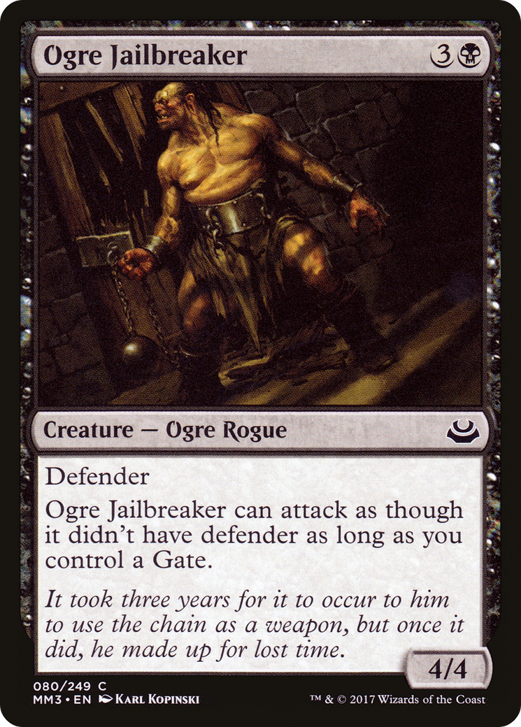 Ogre Jailbreaker (080) Foil - Modern Masters 2017