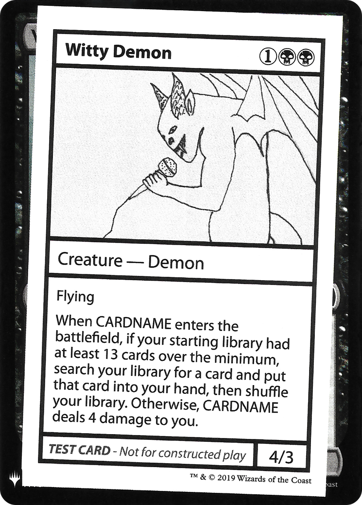 Witty Demon - Mystery Booster Playtest Cards 2019