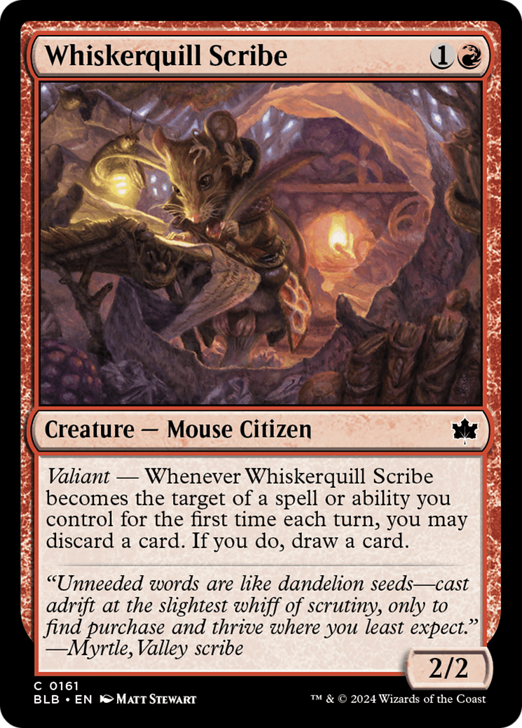 Whiskerquill Scribe (161) Foil - Bloomburrow