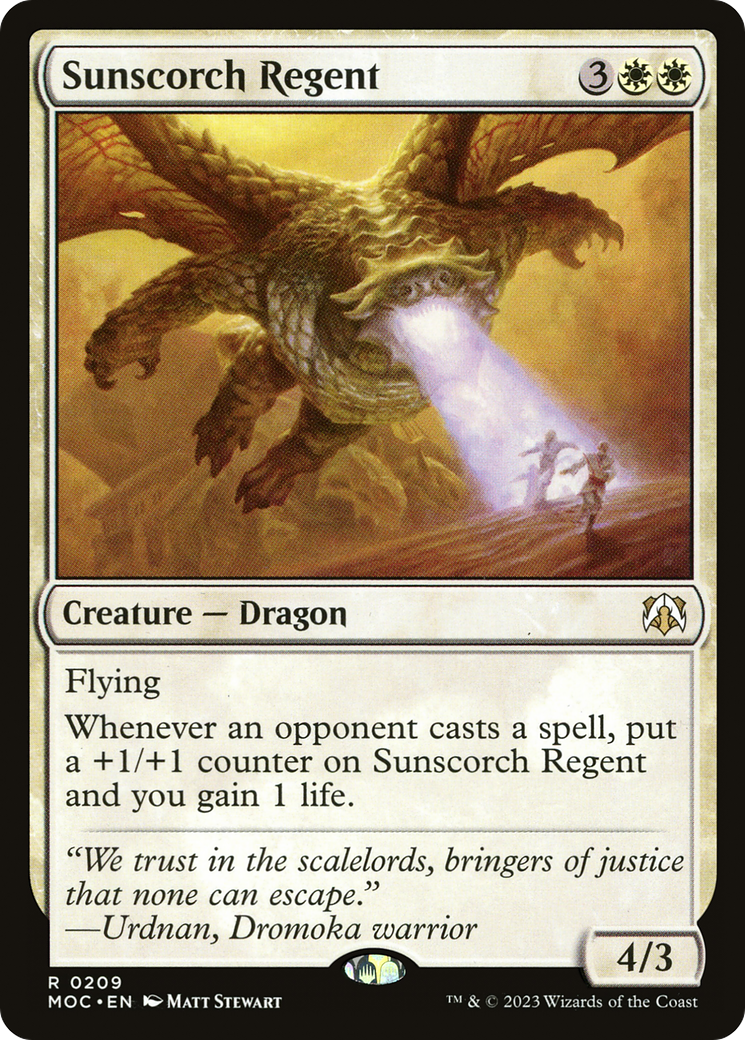 Sunscorch Regent (209) - March of the Machine Commander