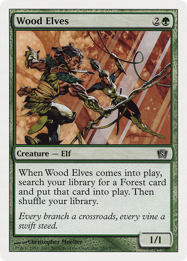 Wood Elves (289) Foil - Eighth Edition