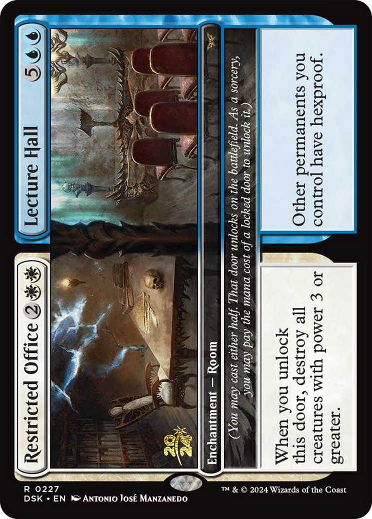 Restricted Office // Lecture Hall (227) Foil - Duskmourn: House of Horror Promos