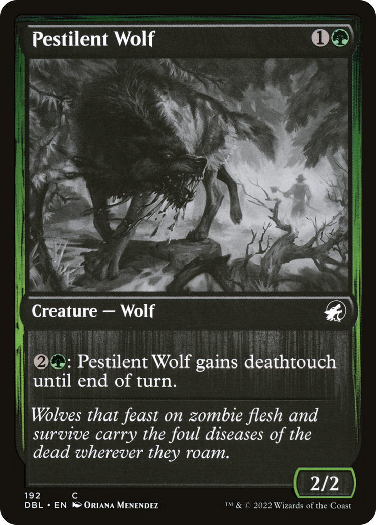 Pestilent Wolf (192) Foil - Innistrad: Double Feature