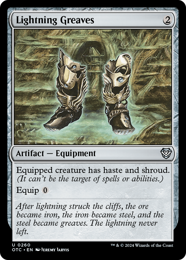 Lightning Greaves (260) - Outlaws of Thunder Junction Commander