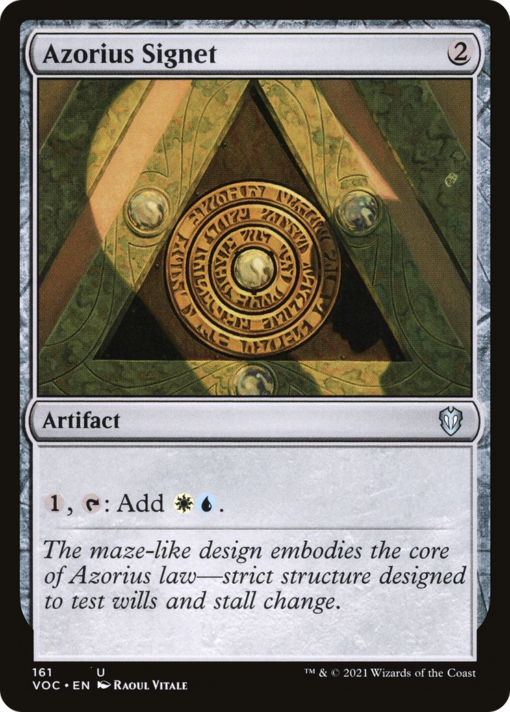 Azorius Signet (161) - Crimson Vow Commander