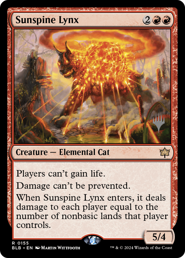 Sunspine Lynx (155) - Bloomburrow Promos